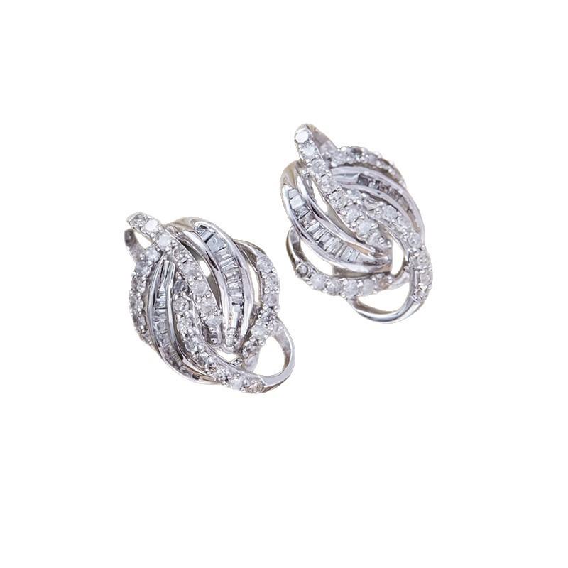 Exquisite Winding Earrings, Modern Interwoven Design, Suitable for All Occasions of Exquisite Jewelry, Holiday Gift Giving