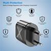 USLION EU/US/UK Plug USB Charger 3A Quik Charge 3.0 Mobile Phone Charger For iPhone 12 Samsung Xiaomi 4 Port 48W Fast Wall Chargers