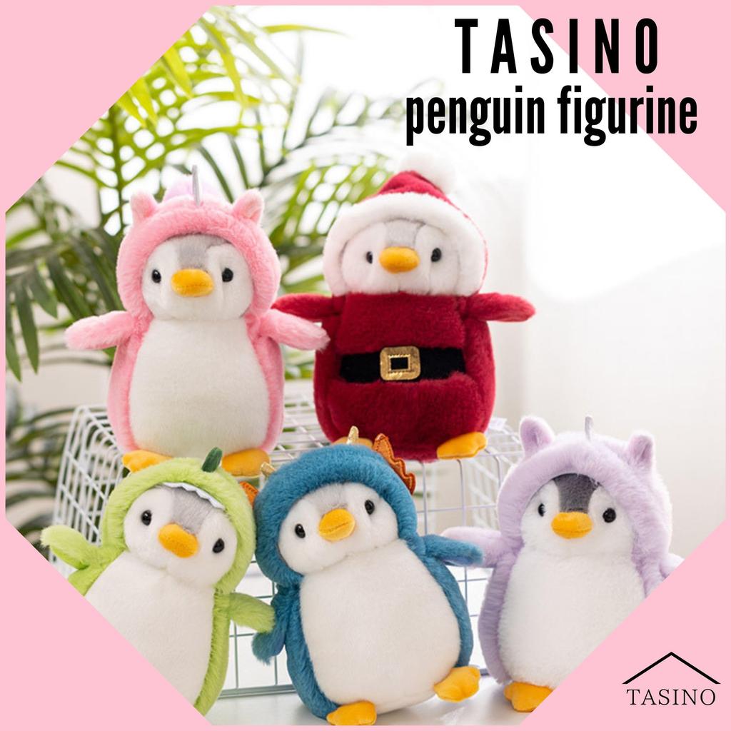TASINO Pinguin-Plüschtier für Kinder, 20 cm, süß (lila)