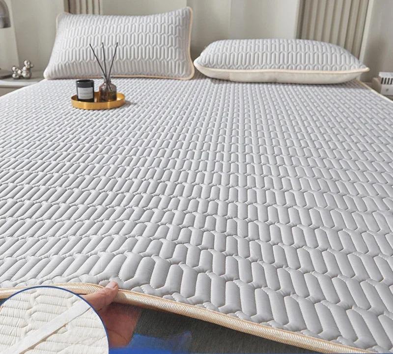 2 шт./3 шт. латексный летний коврик, охлаждающий коврик для кровати и наволочка, коврик для холодного сна, летний дышащий складной крутой коврик 3pcs 200x220cm