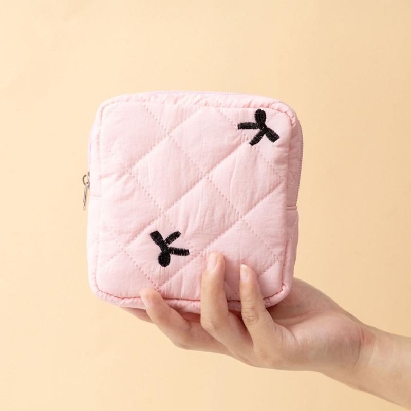 Sanitary Pad Storage Solution for Commuting and Trip Polyester Tampon Container Convenient Menstrual Product Holder