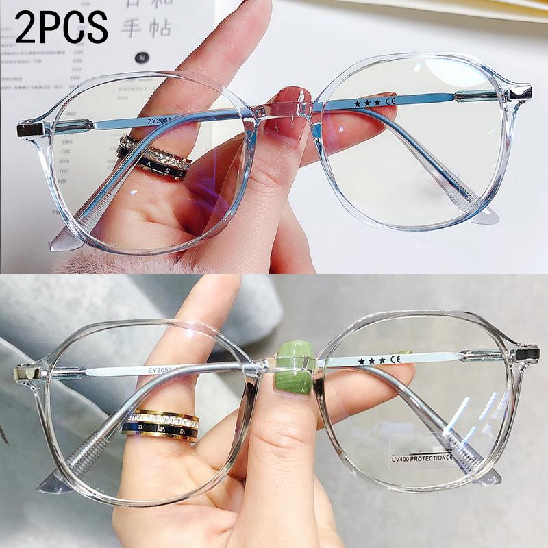1PCS Ins Brand Korean Sunglasses Frames Trendy Multi-sided Design For Correcting Myopia 2053