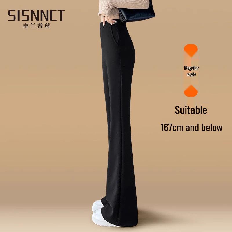 Women s Black Wide-Leg High-Waisted Flare Pants - Spring/Summer 2026 Collection L