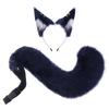 Plush Wolf Ear Headband, Fox Ears Cos Halloween Handmade Female Wolf Tail, Realistic Animal Ears and Tail, for Cosplay Events