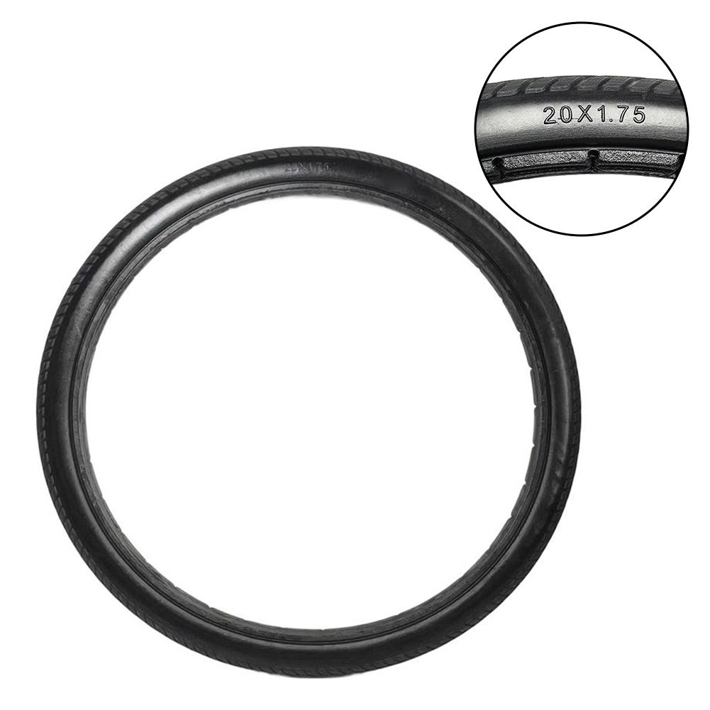 20x1.75 Bicycle Solid Tire Polyurethane Solid Outer Tire For 20inches Bike Trolley And Wheelchair Replacement Solid Tire