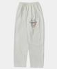 COLUMBIA UNIVERSITY Cu Big Script Fleece Wide Seatpants Oatmeal