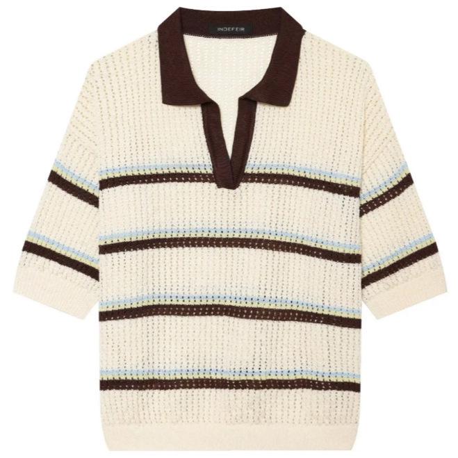 European & American Women's Fashion Simple Lapel Pullover Sweater