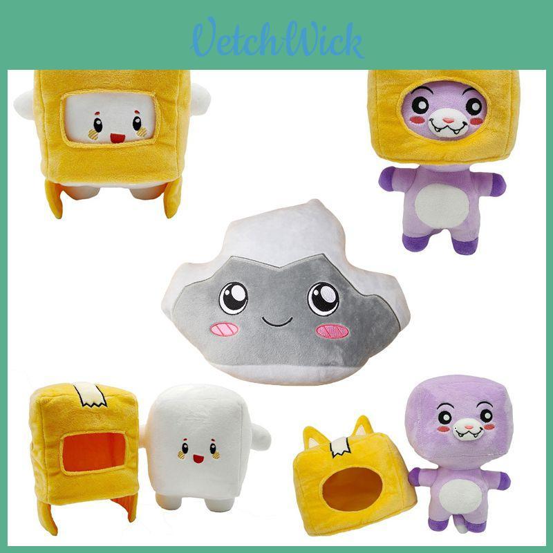 Peluche Morbido Lankybox Boxy Foxy Rocky Giocattolo di Peluche Giocattolo Bambino Figura Gioco Bambola
