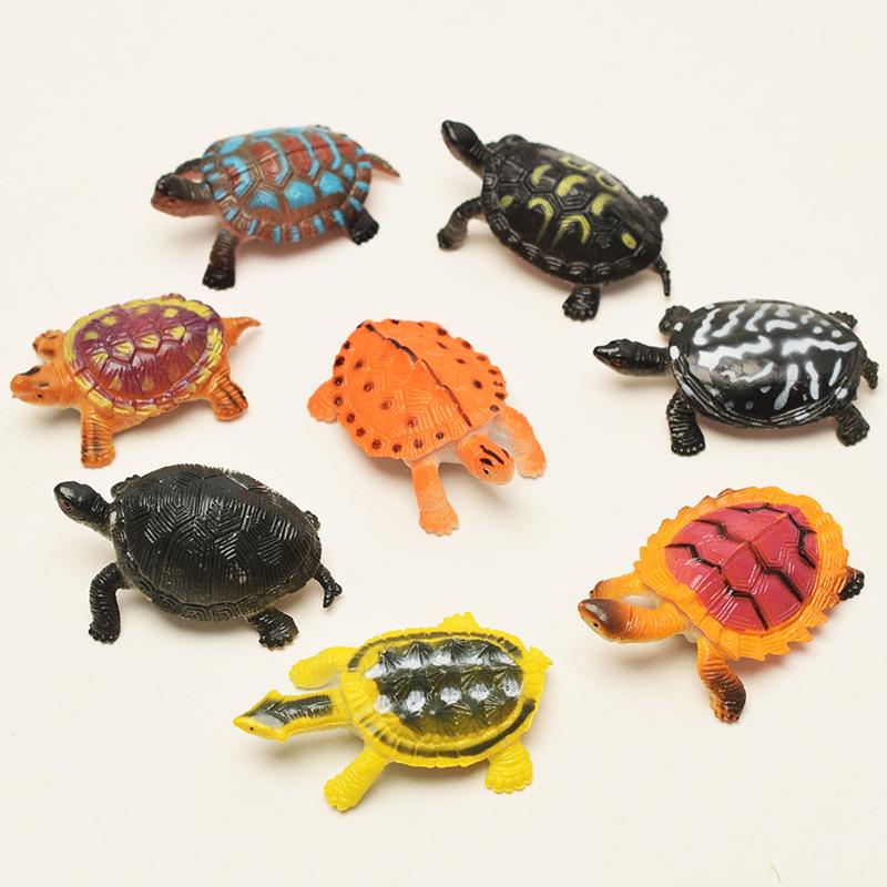 Tropical Rainforest Mini Frog Toys - Set of 12 Amphibian Reptile Landscaping Props