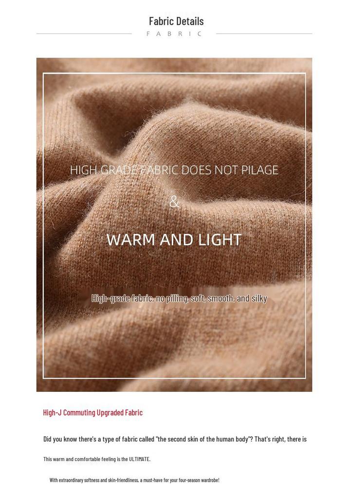 2023 Autumn-Winter Women's Slim-Fit Knit Sweater: Loose Outerwear, Half-High Neck, Thick Inner Layer.