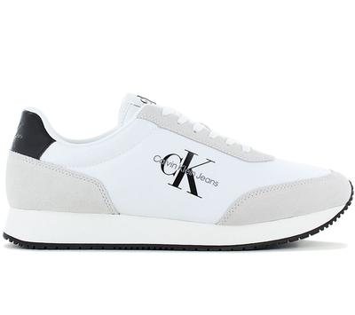 Retro Runner Low Laceup - Scarpe Sneakers da Uomo Bianche YM0YM00746-YAF ORIGINALE