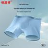 Hengyuanxiang Men's 10A Antibacterial Cotton Boxer Briefs