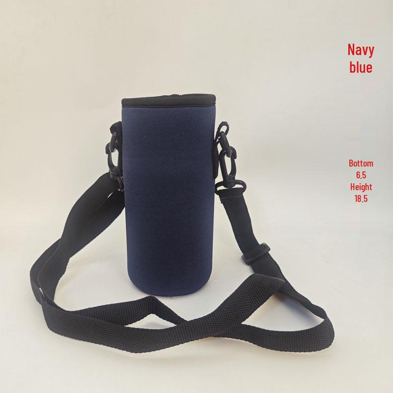 Isolierte Crossbody-Neoprenhülle für Glaswasserflaschen: Tragbare, verbrühsichere, hitzebeständige Schutzhülle