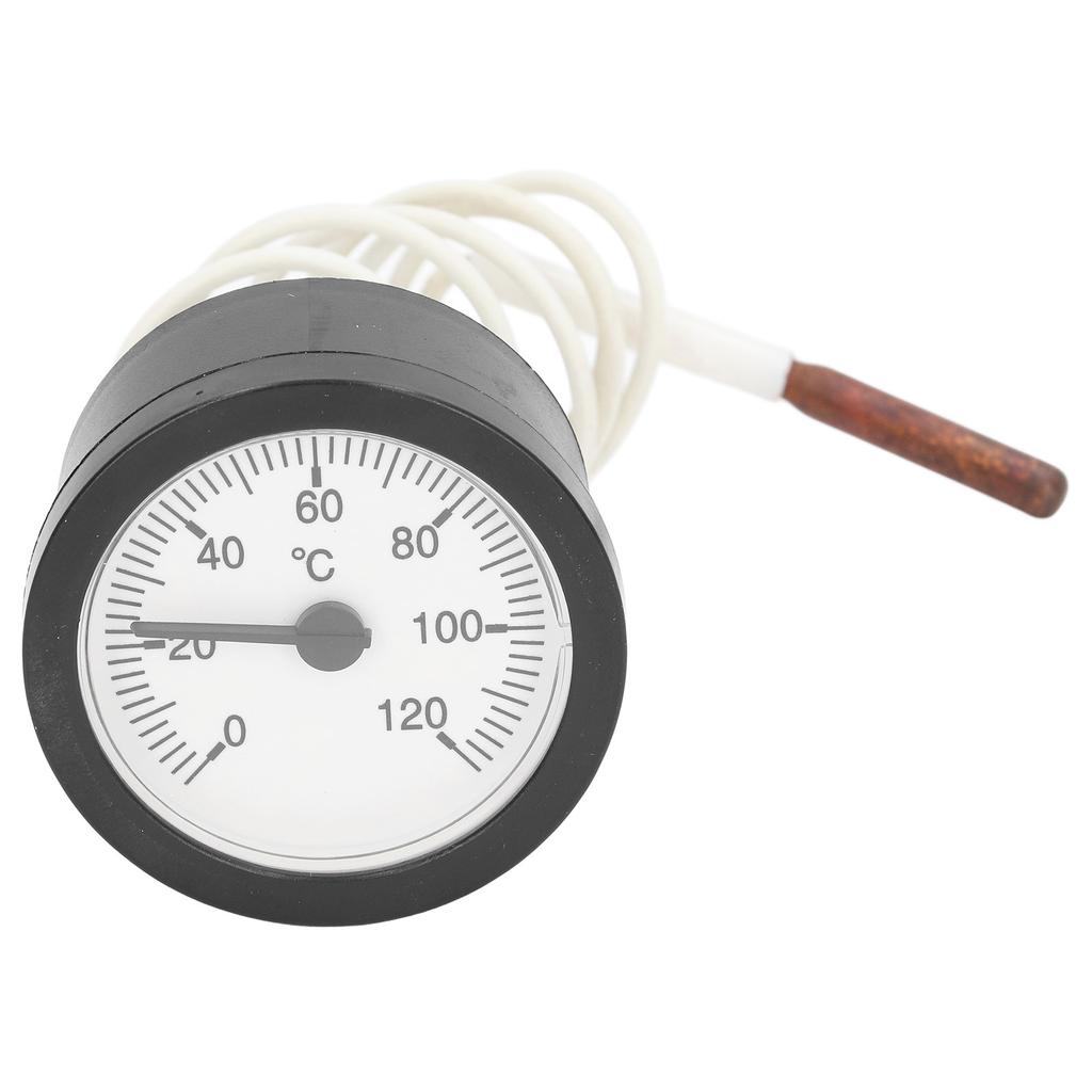 Bimetal Thermometer Gauge with Tube Small Size Accurate Round Type Portable Temperature Gauge