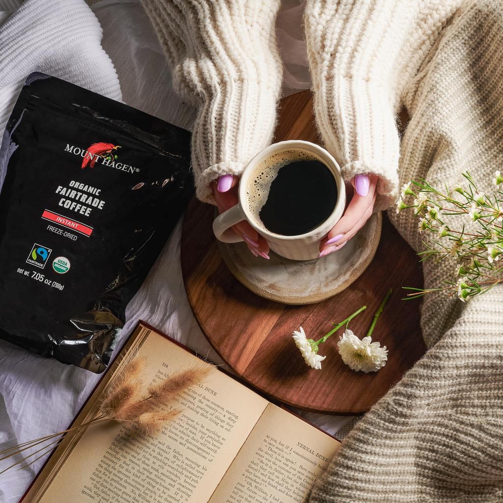 Mount Hagen Organic Fair Trade Instant Coffee Refill Zip Bag 200g