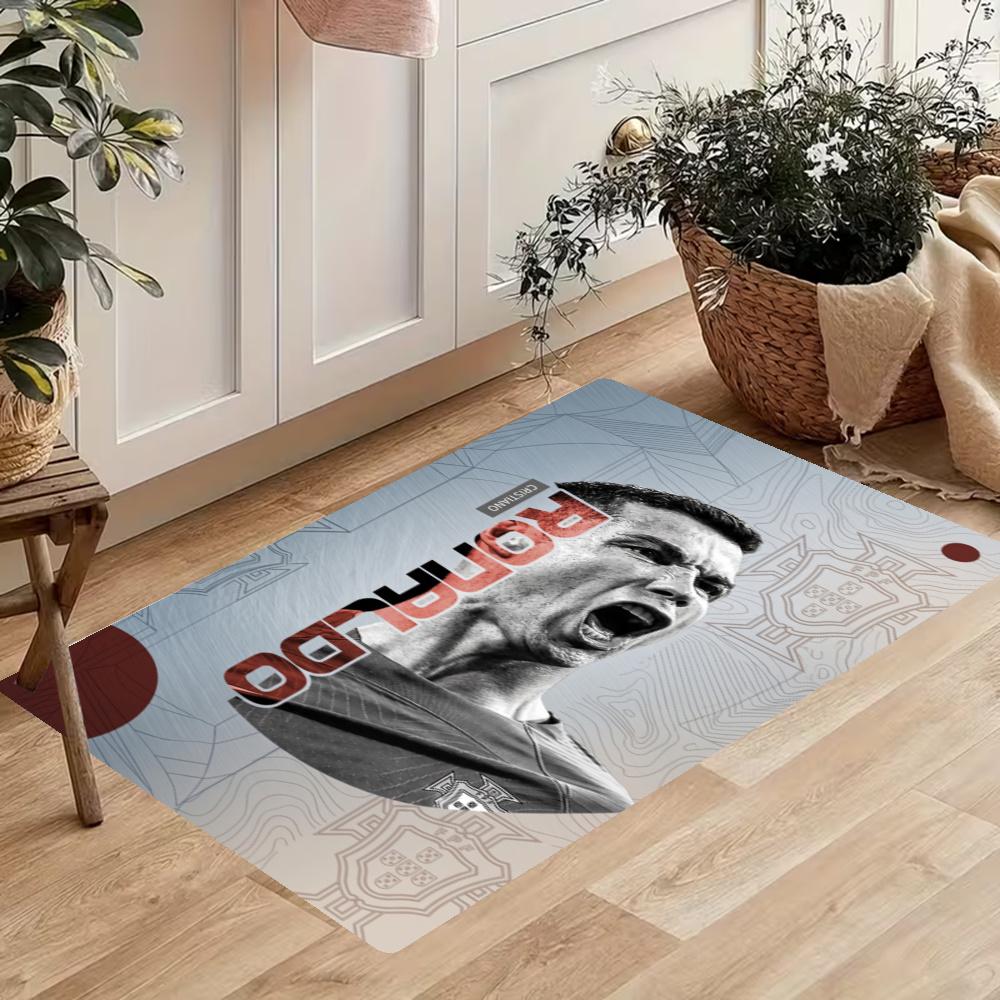 Cristiano Ronaldo Kitchen Carpet Nonslip Floor Mat Ideal For Indoor And Outdoor Entryway Door Mat Laundry Room Bathroom Foot Mat
