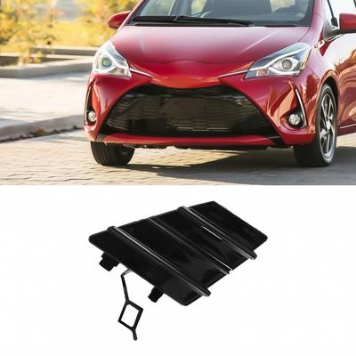 For Toyota for Yaris LE 2017-2019 Front Black Bumper Tow Hook Eye Cover Cap
