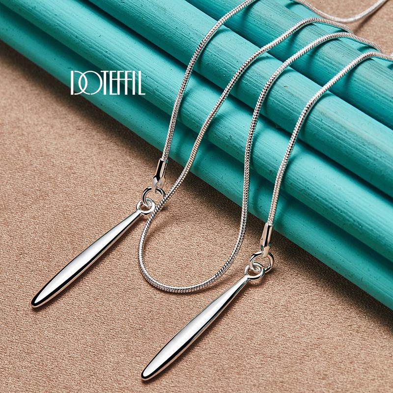 Schlangenkette Halskette Geschenk Party Silber Modeschmuck