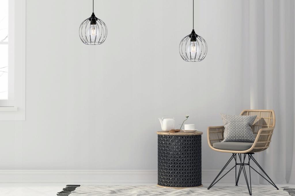 CEILING HANGING LAMP, WIRE CHROME LED