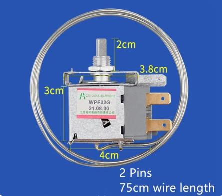 1pc Refrigerator Thermostat Refrigerator Parts Household Metal Temperature Controller WDF18 WDF19 WDF20 WDF29 WPF22 WPF22G