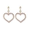 Fashion Personalized Love Pearl Necklace Jewelry Women'S Same Light Luxury Collarbone Chain Earrings Set