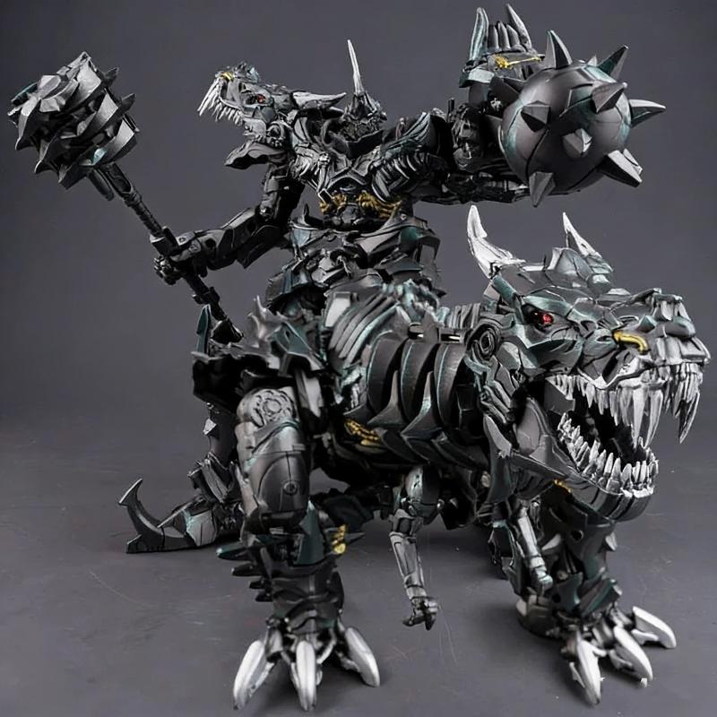 23cm Dinosaur Transforming Toy Leader Grimlock Action Figure Deformable Dinosaur Robot Model Desk Ornament Children Adults Gifts