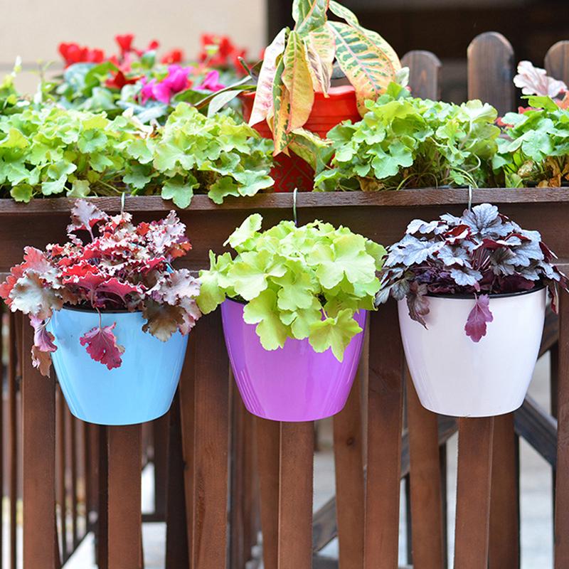 Gardening Flower Pots Creative Wall Lazy Flower Pots Plastic Flower Plate