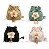 Women's Adjustable Drawstring Bucket Bag Nylon Shoulder Bags for Work and Travel