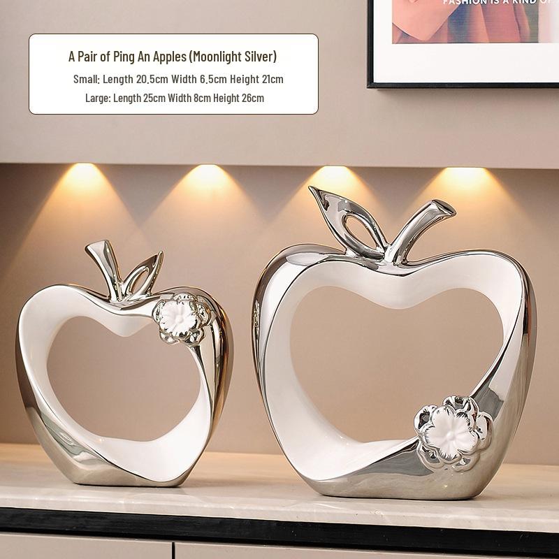 Luxurious Apple Ornament: Elegant Living Room & Hallway Décor