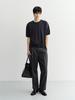 Deonseuteupomaen Linen Crewneck Knit_Unisex_Udsw6B128_Navy