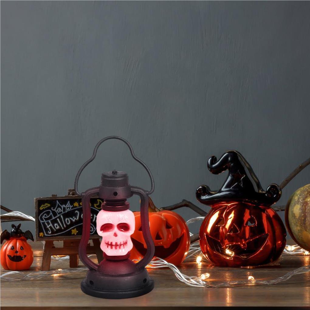 Halloween Lantern Glowing Lantern Decors Festival Decoration Scene Layout LED Skeleton Night Light Props Party Lamp Ornaments