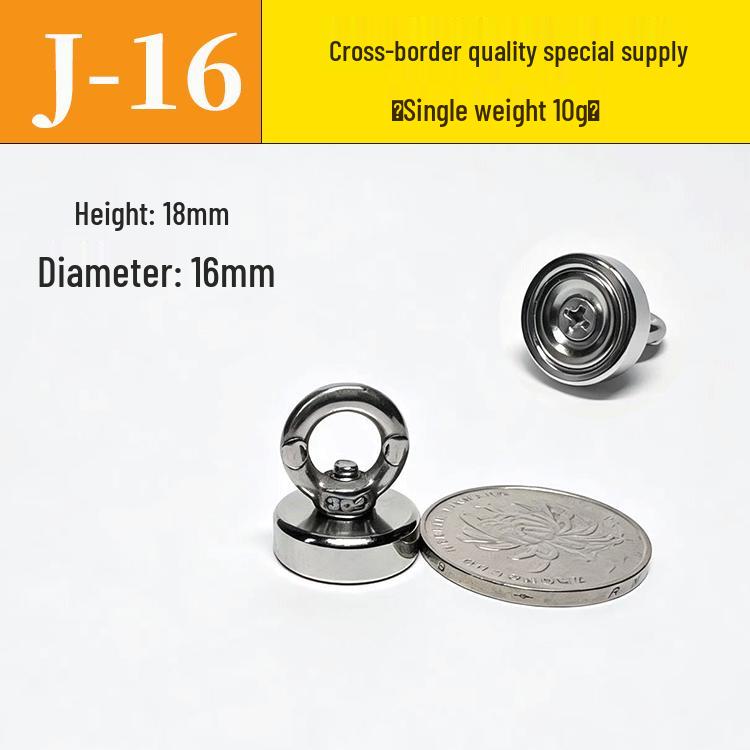 Heavy-Duty Underwater Salvage Magnet with Lifting Eye & Anti-Collision Suction Cup