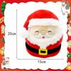 8 Cute Christmas Santa Soft Plush Toy,3D Xmas Santa Plush Pillow Toy,Squishy Cotton Plushies Doll,Kawaii Plush Stuffed Animal Toy