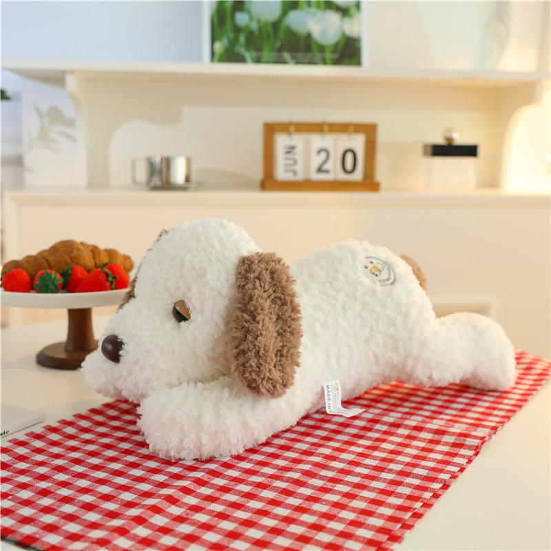 

Poodle Fuzzy Dog Plush Toy Female Gift Pillow Doll Decoration Animal Stuffed 45cm/17.72in коричневий