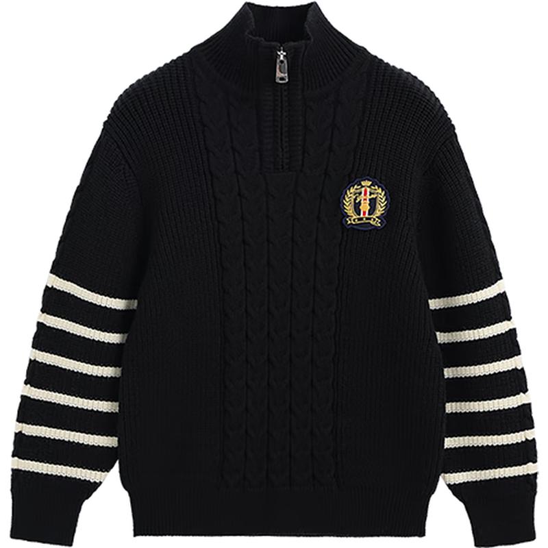 

YEEHOO Boys Striped Knit Pullover Sweater 130