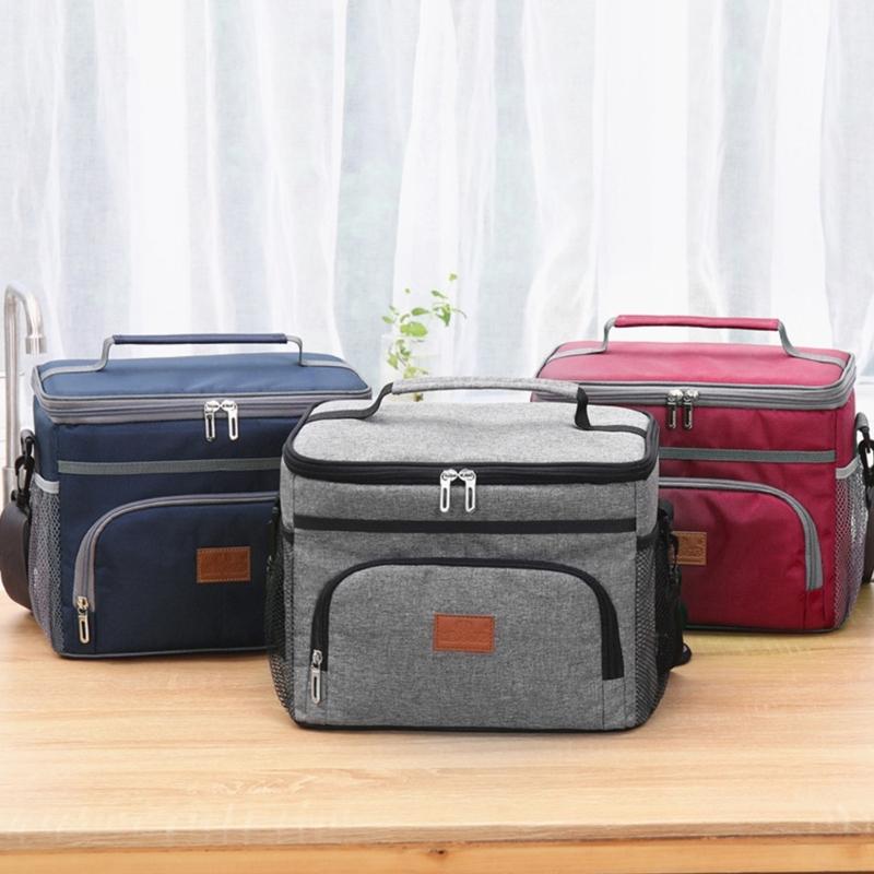 Portable Lunch Bag Insulated Bento Box for Women Men Reusable Lunch Box Dinner Container Large Capacity Handbag Food Bag