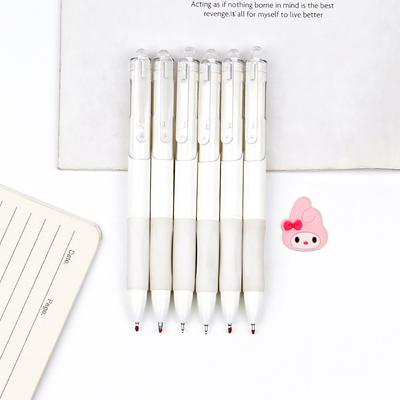 Press Neutral Pen Small White Pen 0.5Mm Black Water Brush Test Pen Pressing Student Exam Signature Pen
