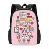 Proud To Be A Nurse Pink Backpack Hot Sale Daypack Large Capacity Boys Girls BookBag School Bag Shoulder Bags for Men Women