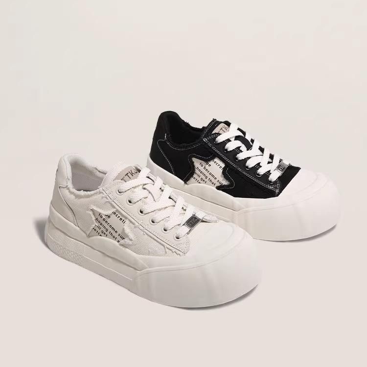 Popular Little White Shoes Women's Summer 2025 New Shoes Versatile Thick Baseplate Shoes Casual Shoes Muffin Women's Sports Shoes