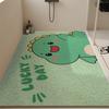 Bathroom Floor Mat Cartoon Wind Silk Ring Non-Slip Mat Shower For The Elderly And Children Bath Floor Mat Anti-Drop Mat Can Be