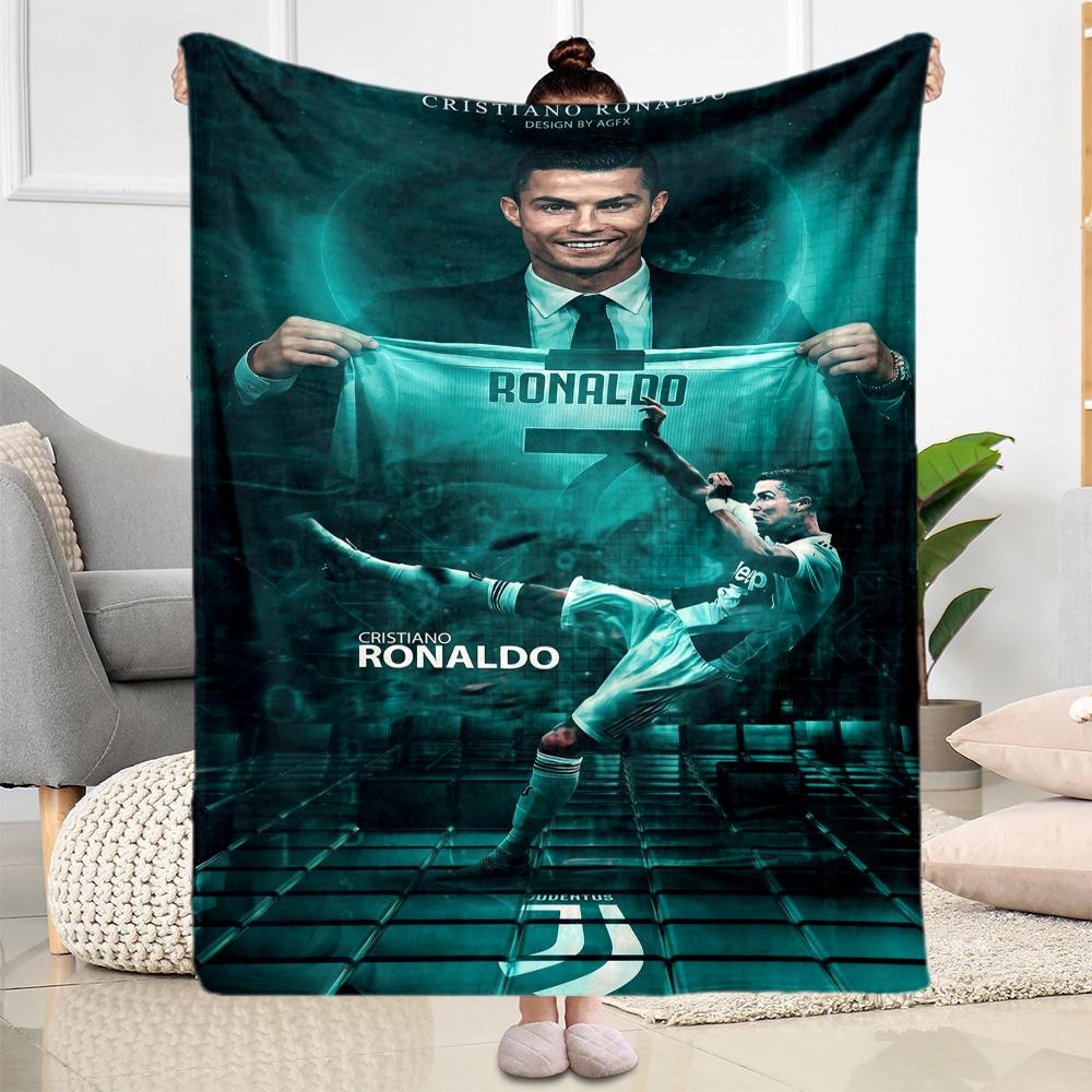 Cristiano Ronaldo 126 Blanket Ultra-Soft Great for Couch Livingroom Chair Four Seasons Multipurpose Playful Design