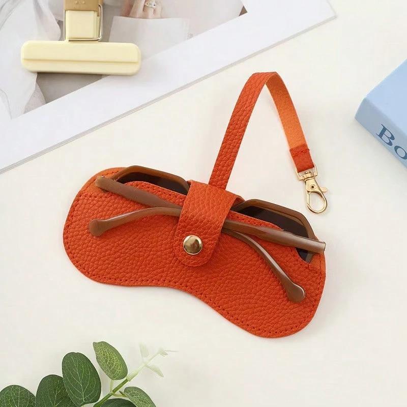 1pc Eyeglasses & Lipstick Storage Bag, Sunglasses Pouch, Portable Glasses Case, Women Eyewear Box, Travel Sunglasses Protective Cover, Boho Vibes