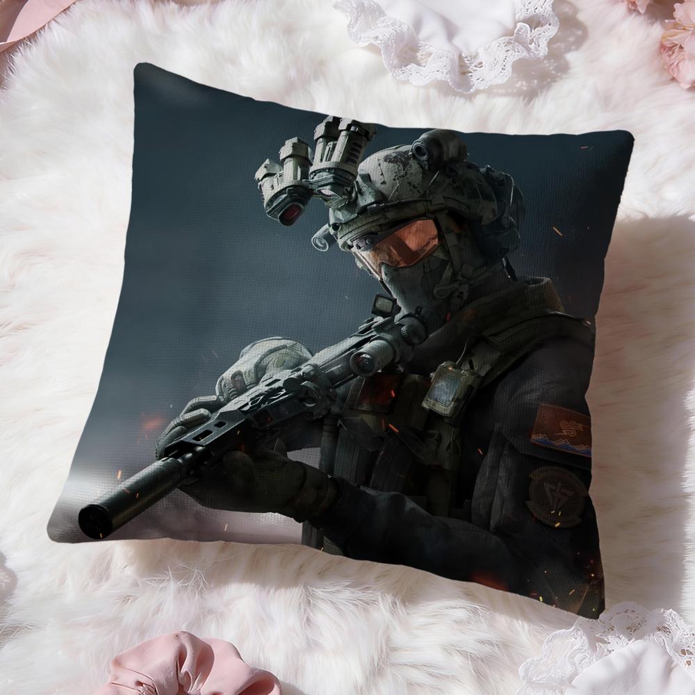 Cool Game D-Delta Force Cushion Cover Premium Comfort Reversible Pillow Cove -Two In One Design for Any Room & Car Interior