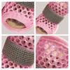 4Pcs Cute Mesh Dog Shoes Non-slip Soft-sole Cooling Dog Boots Breathable Elastic Strap Pet Sandals For Small Medium Pets
