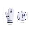 Oven Mitt And Pot Holder Pad Kitchen Heat Resistant Baking Gloves Barbecue Heat Insulation Microwave Oven Gloves