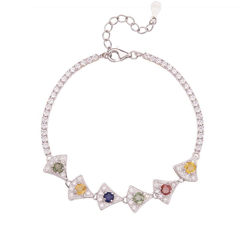 

Natural Color Sapphire Color Sapphire Bracelet Women S S925 Sterling Silver Color Treasure Jewelry Xiaohongshu