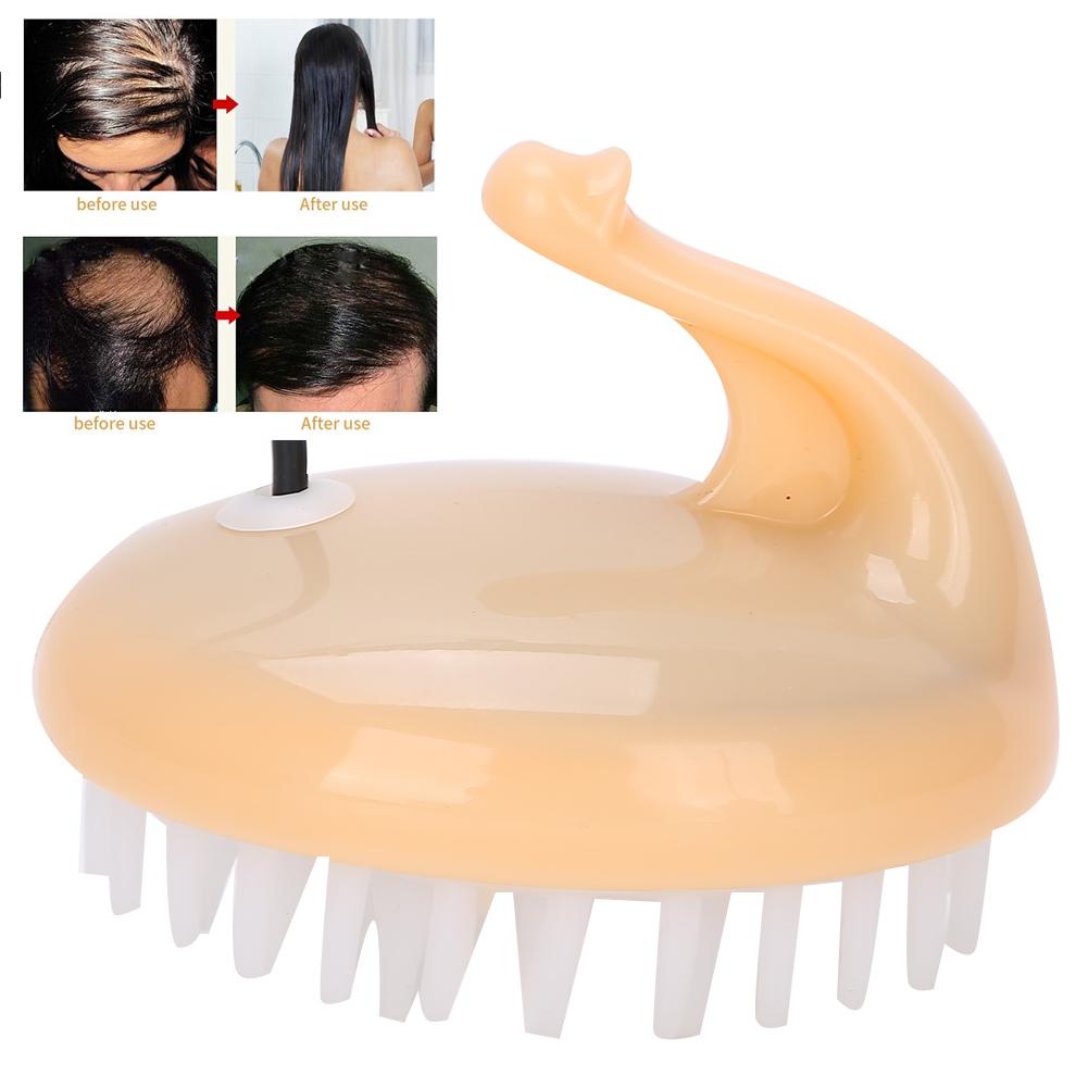 USB Charging Electric Scalp Massage Comb Phototherapy Massage Hair Growth Comb with HandleOrange