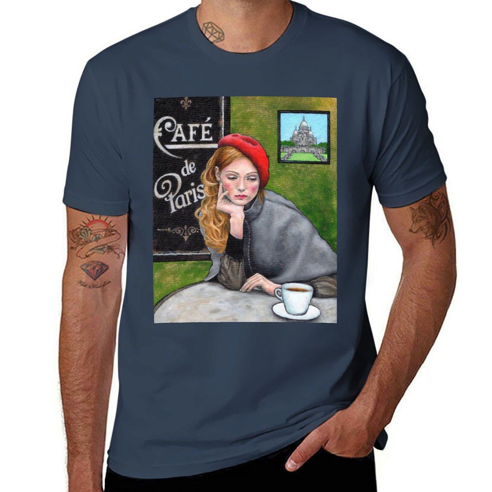 Café de Paris TShirt Tough Fabric Work Tee S