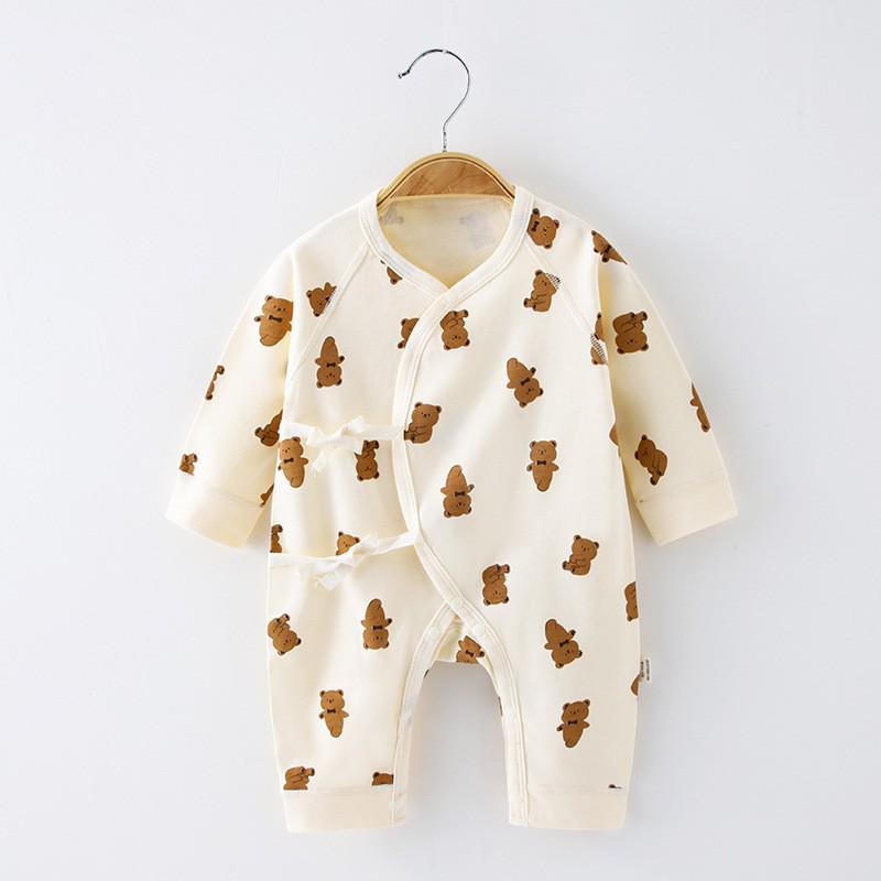 

Комбинезон-ромпер в стиле монаха из чистого хлопка для новорожденных, 0-3 месяца 52cm