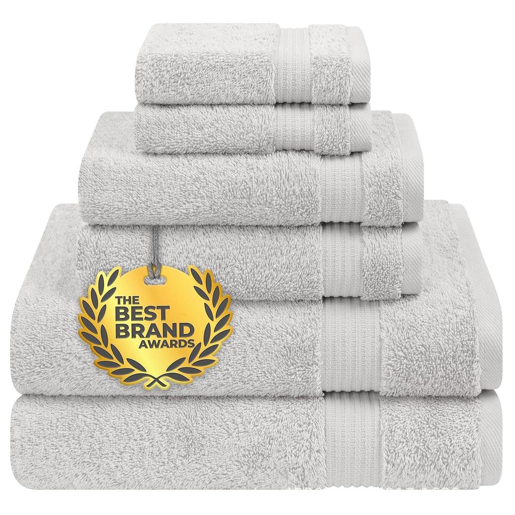 Soft, Absorbent Men's Multi-Color Thick Cotton Bath Towel Set with Code for Vacuum Packing